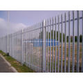 Galvanised steel palisade fencing